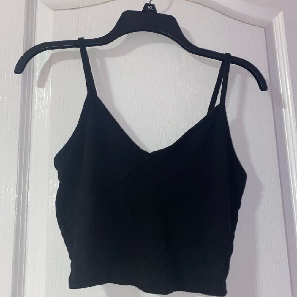 Simple black tank top